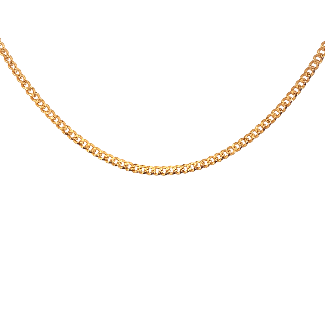22K Gold Designer Link Chain