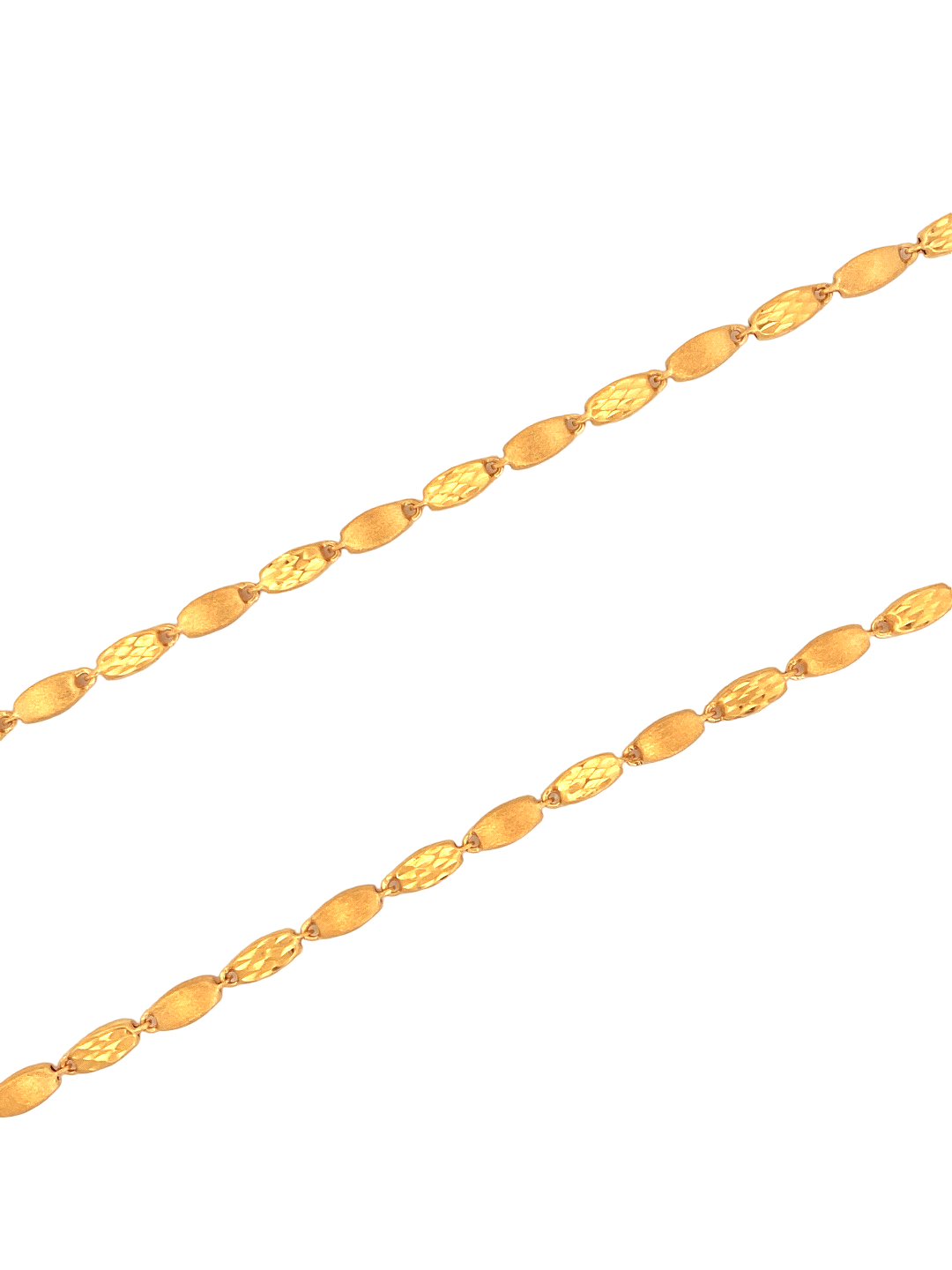 22K Gold Designer Bead Chain
