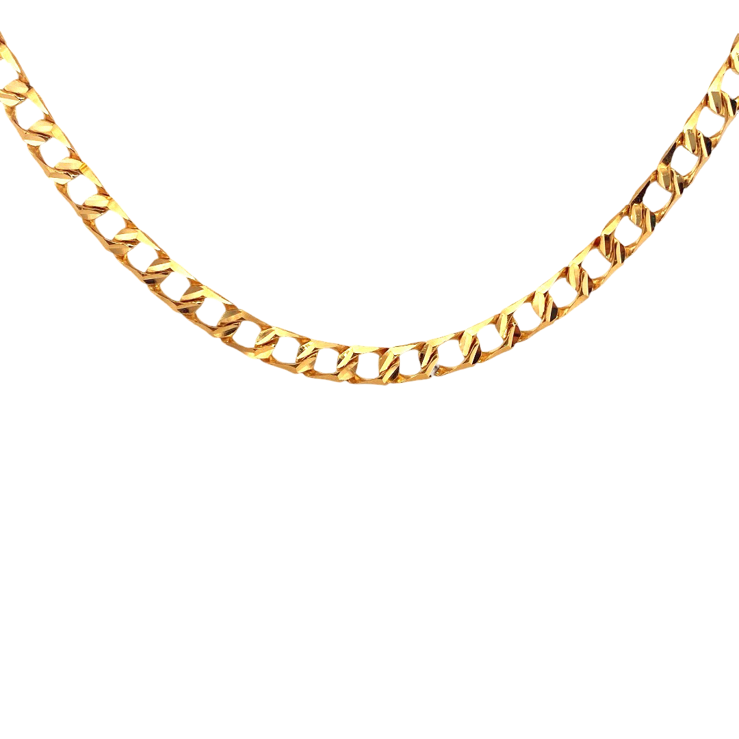 22K Gold Designer Link Chain