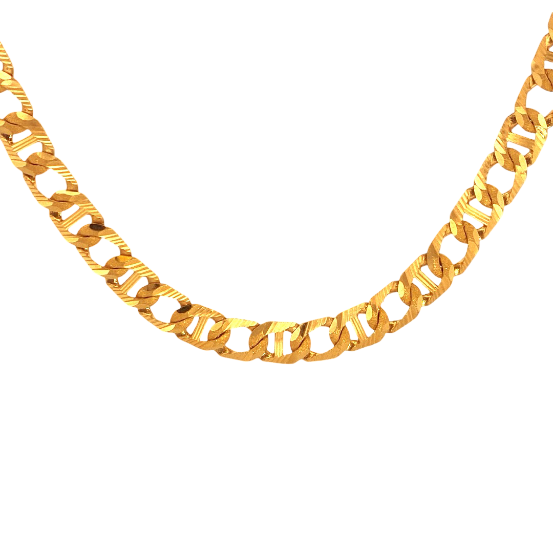 22K Gold Designer Link Chain