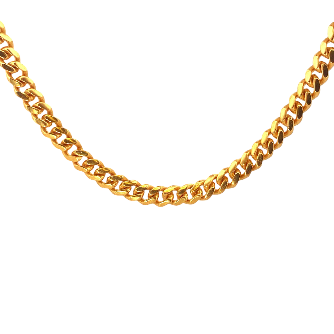22K Gold Designer Link Chain