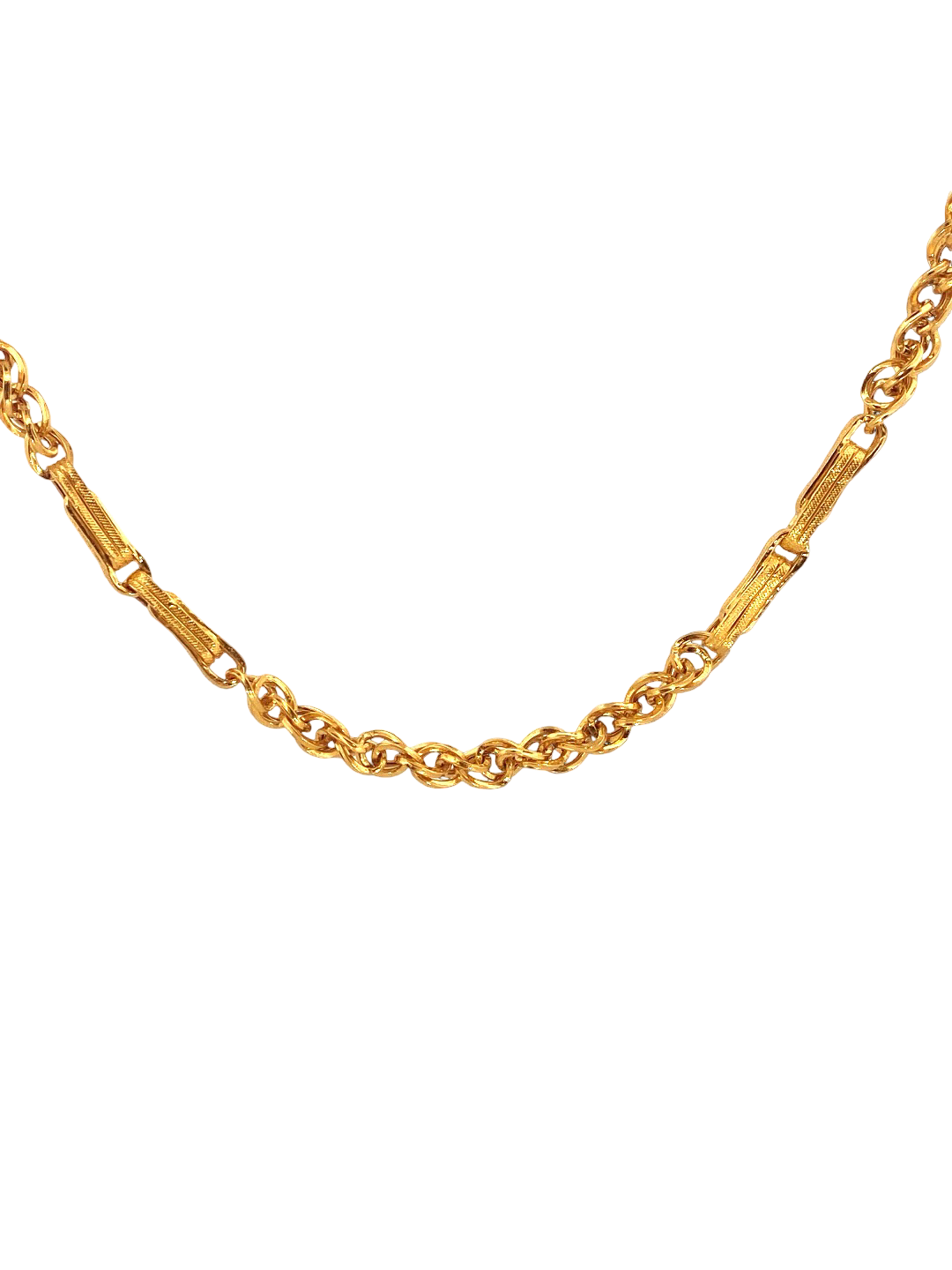 22K Gold Designer Link Chain