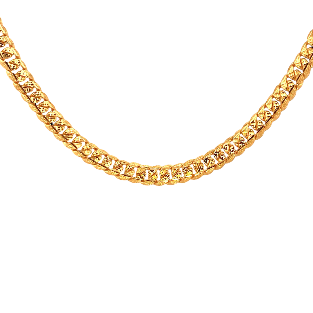 22K Gold Designer Link Chain