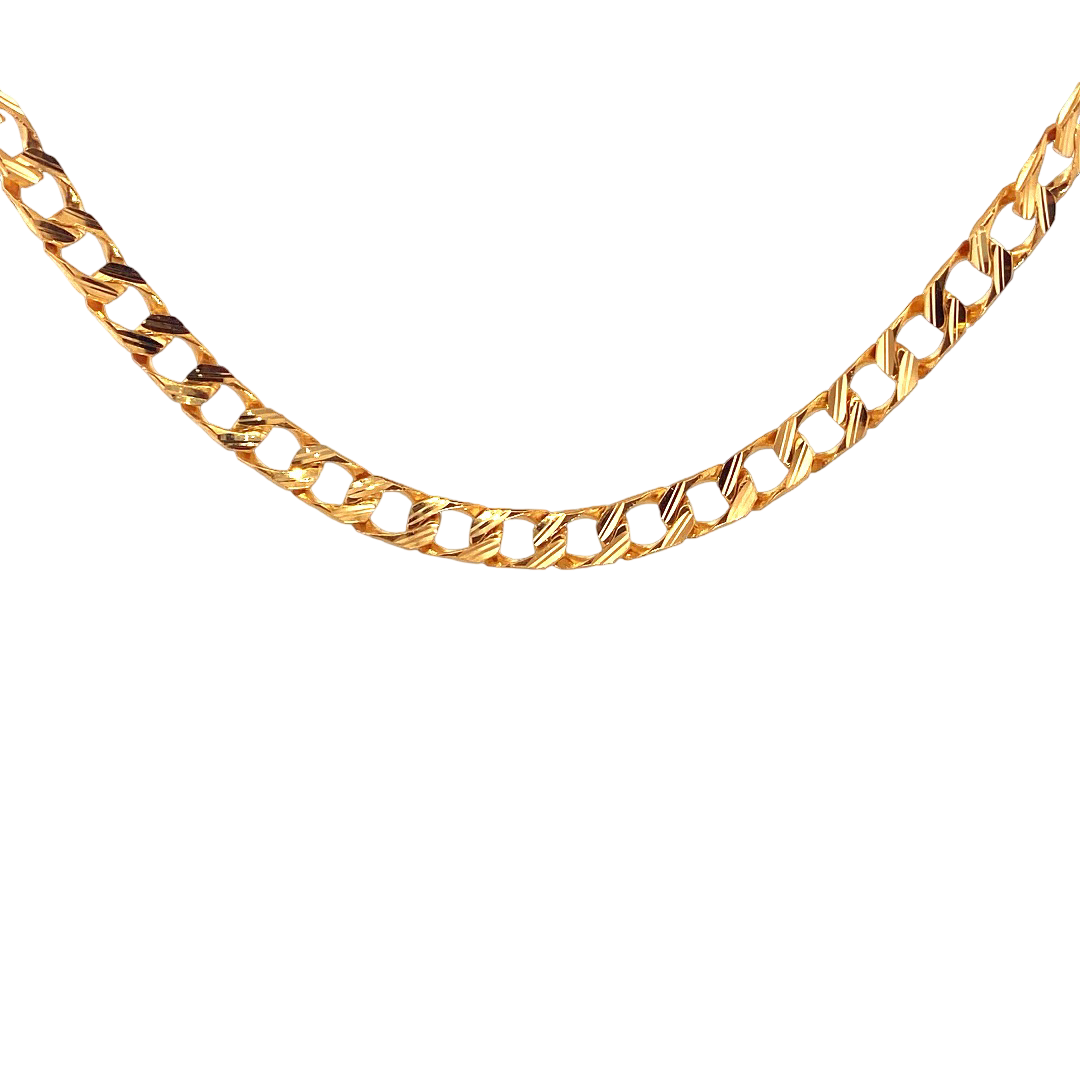 22K Gold Designer Link Chain