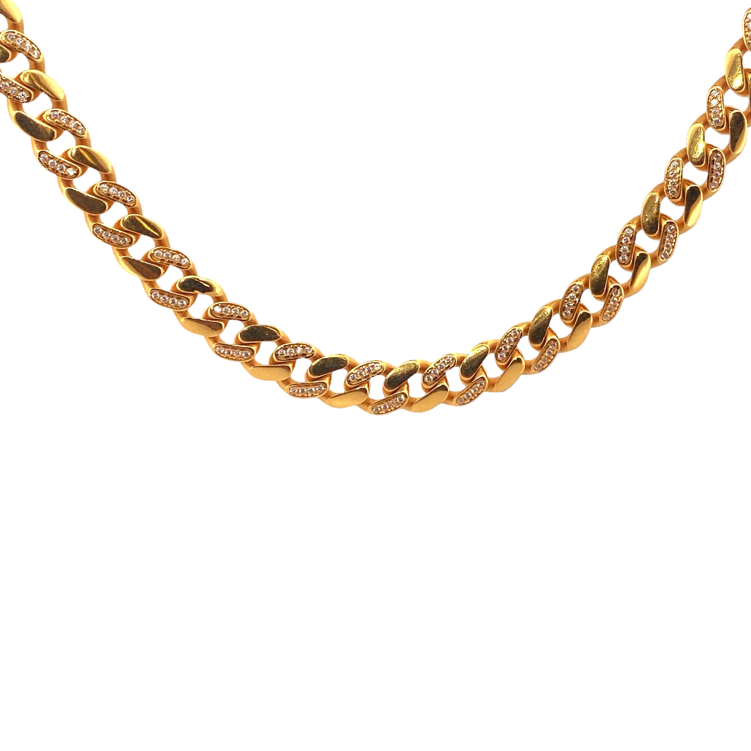 22K Gold Designer Link Chain
