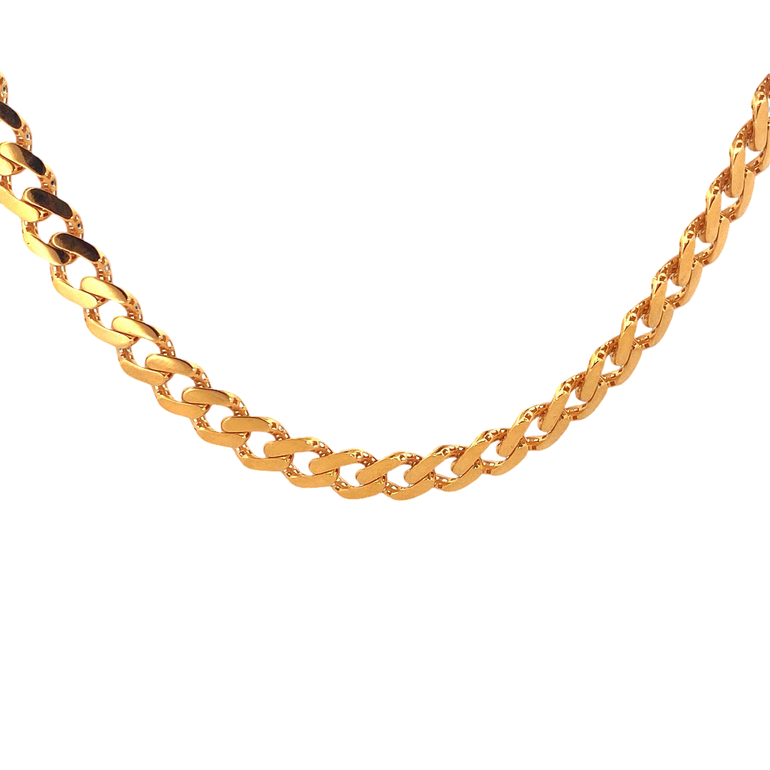 22K Gold Designer Link Chain