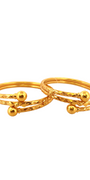 22K Gold Laser Cut Designer 2 Pieces Set of Ladies Bangles