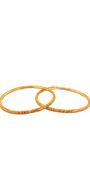 22K Gold Laser Cut Designer 2 Pieces Set of Ladies Bangles