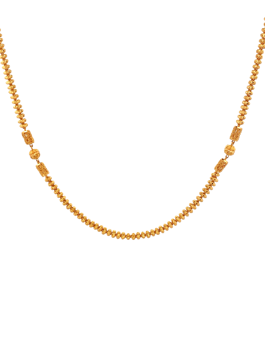 22K Gold Designer Ladies Chain