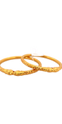 22K Gold Laser Cut Designer 2 Pieces Set of Ladies Bangles