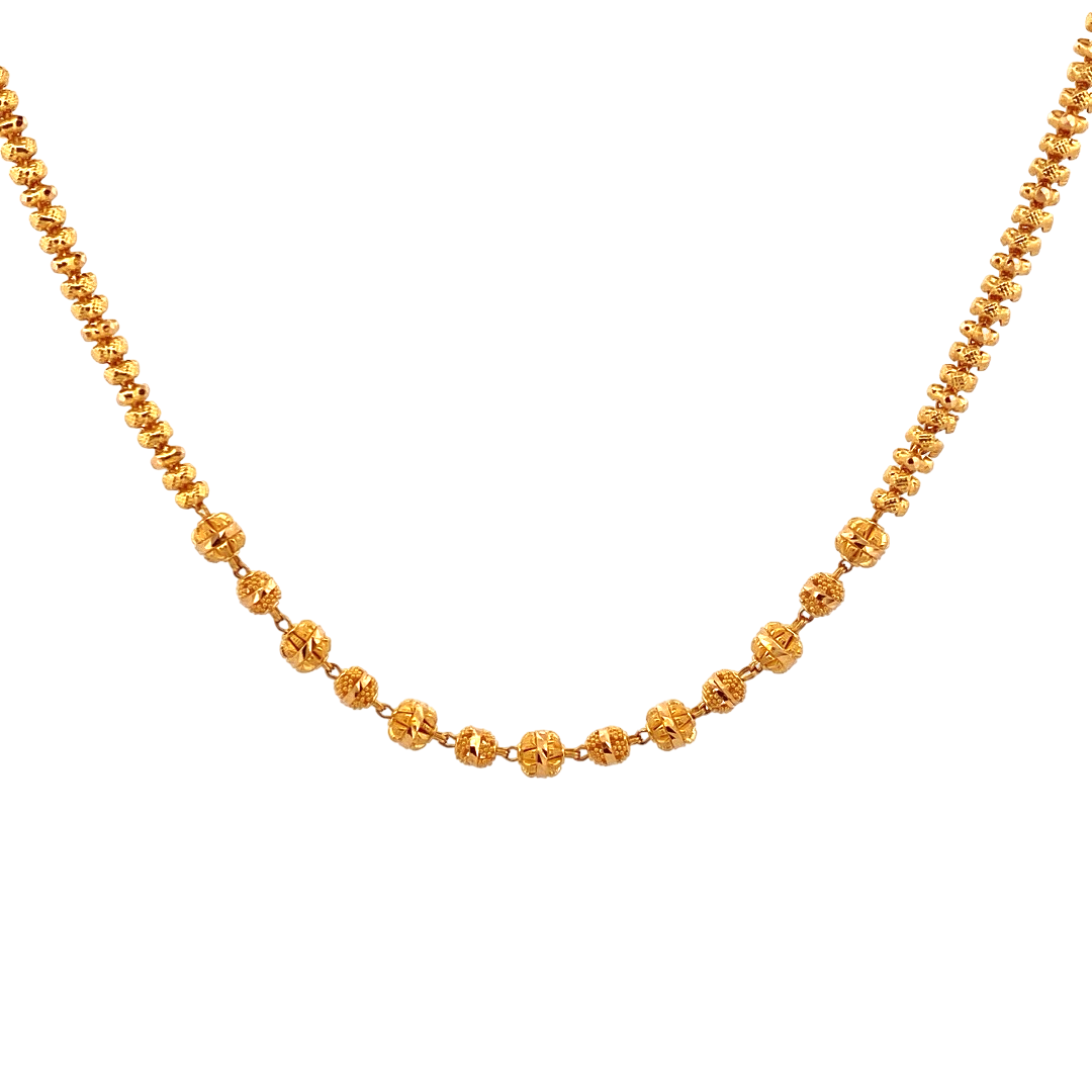 22K Gold Designer Ladies Chain