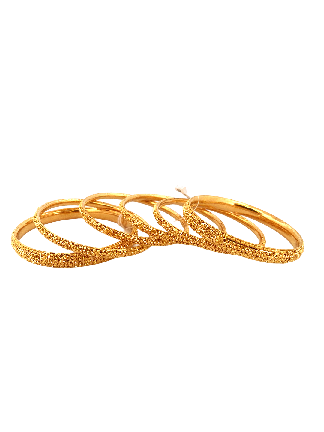 22K Gold Designer 6 Pieces Set of Ladies Bangles