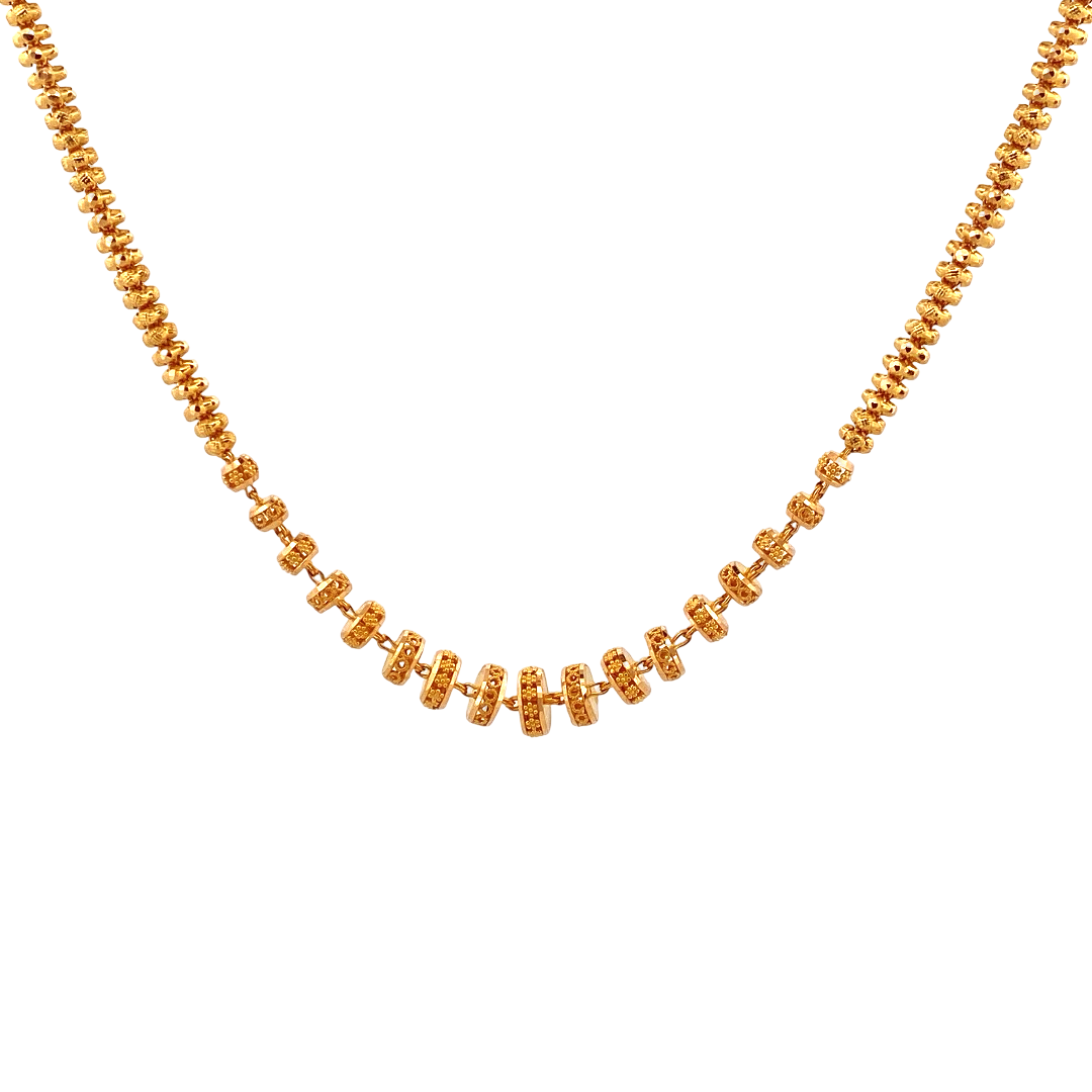 22K Gold Designer Ladies Chain