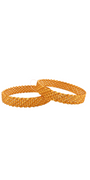 22K Gold Laser Cut Designer 2 Pieces Set of Ladies Bangles