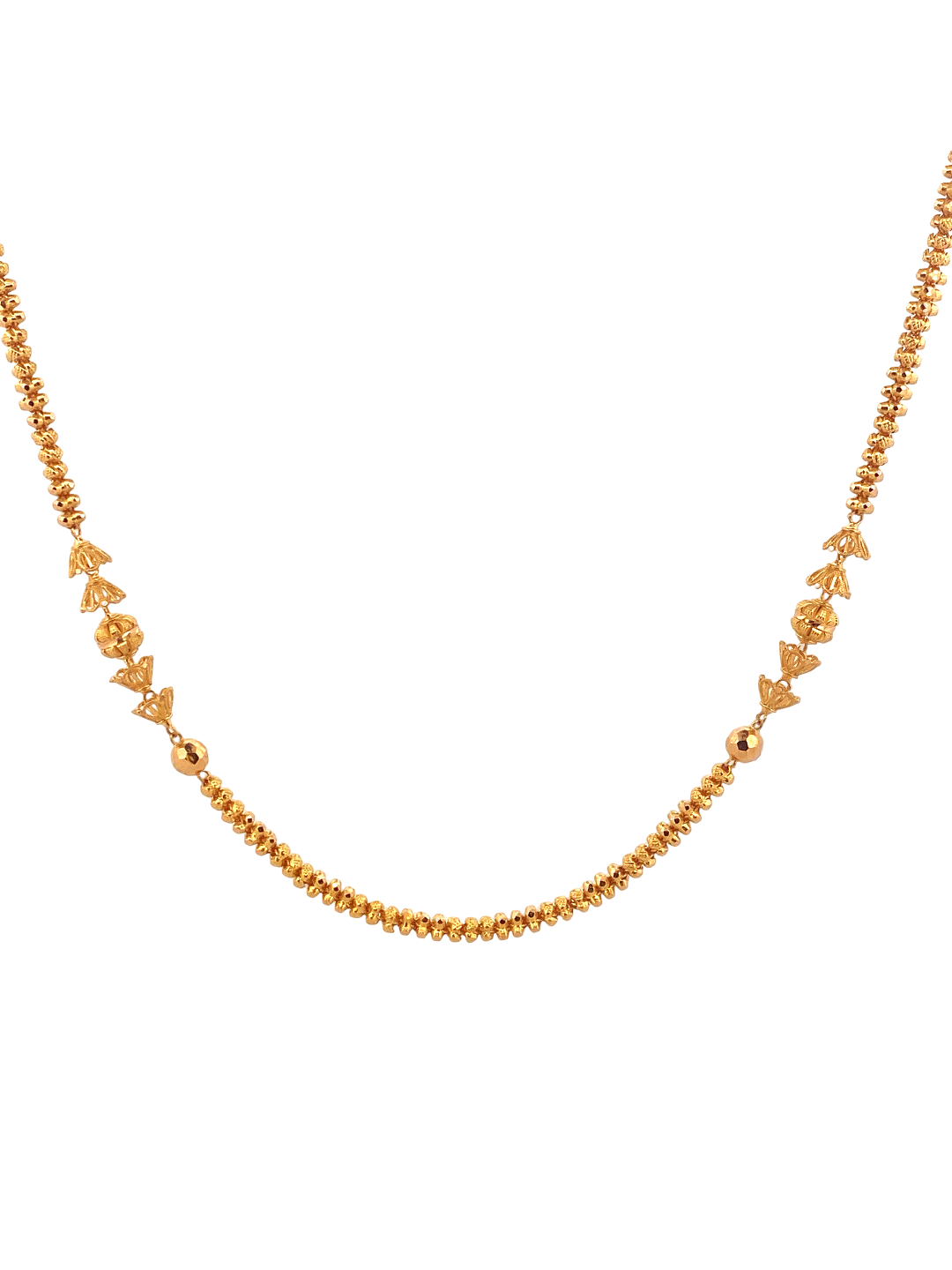 22K Gold Designer Ladies Chain