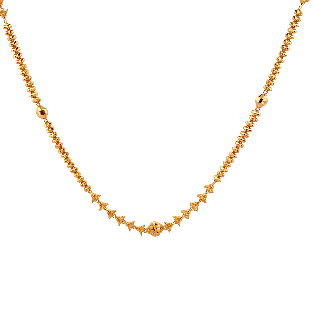 22K Gold Designer Ladies Chain