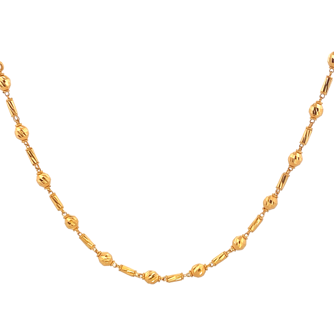 22K Gold Designer Ladies Chain