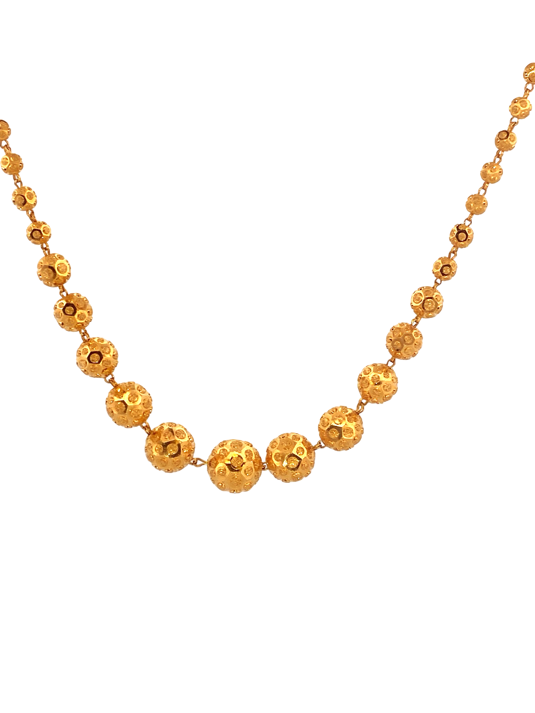 22K Gold Designer Beads Chain