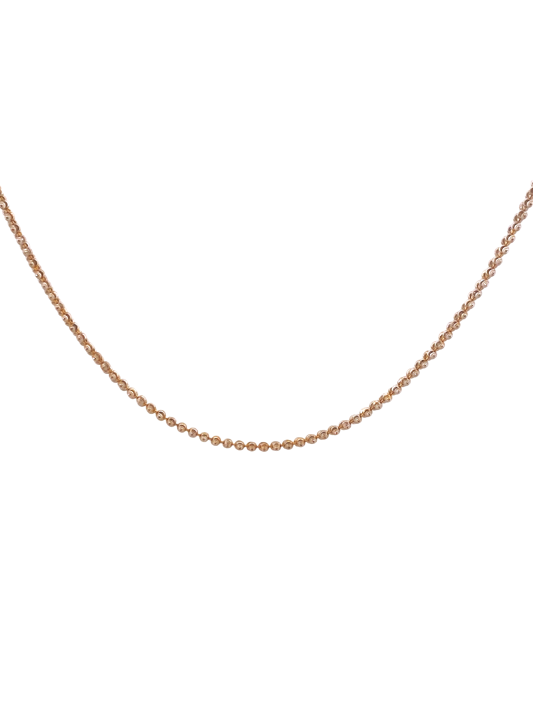 22K Gold Two-tone Designer Ladies Chain