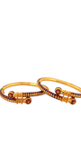 22K Gold Meena Designer 2 Pieces Set of Ladies Bangles