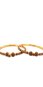 22K Gold Meena Designer 2 Pieces Set of Ladies Bangles