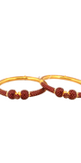 22K Gold Meena Designer 2 Pieces Set of Ladies Bangles