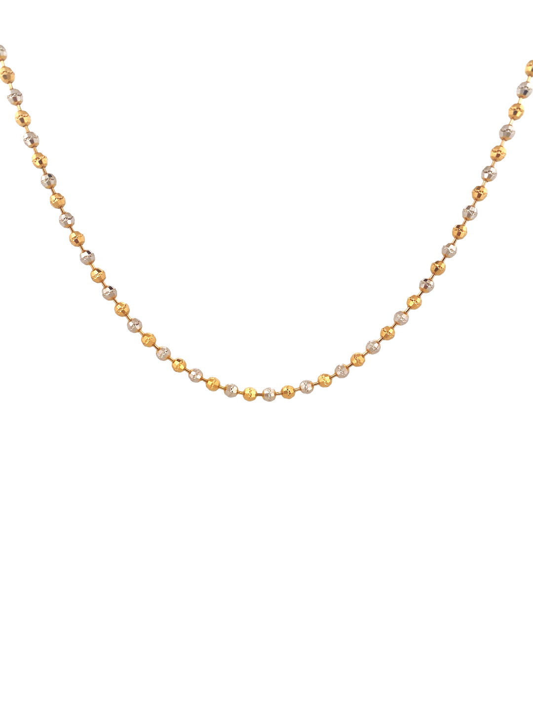 22K Gold Designer Beads Chain