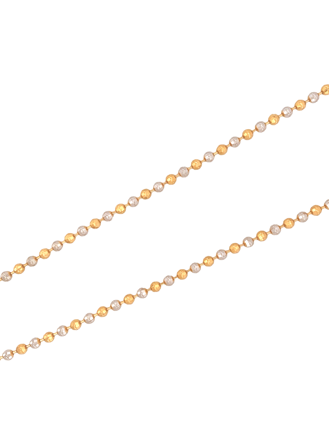 22K Gold Designer Beads Chain