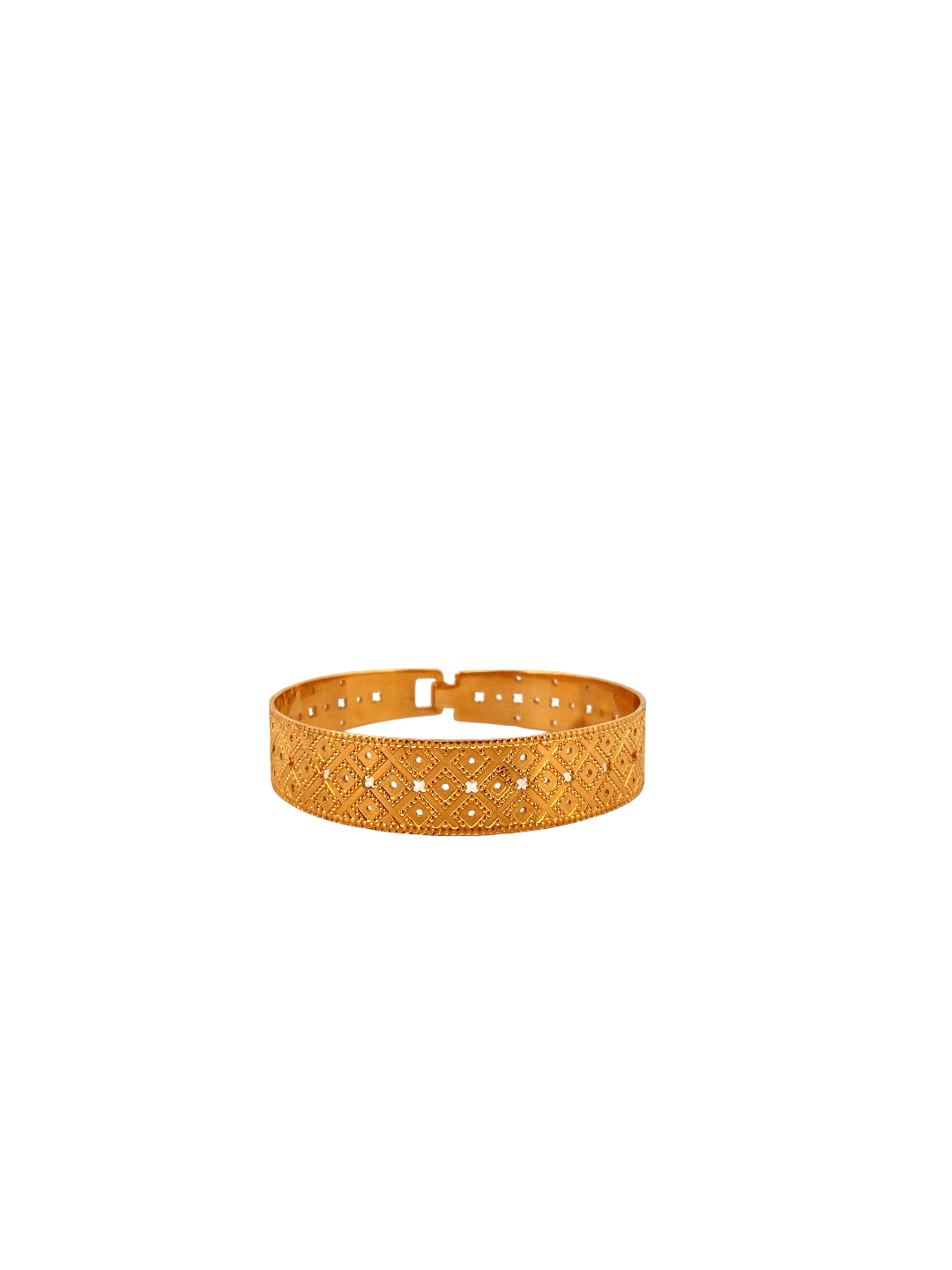 22K Gold Designer Ladies Single Bangle