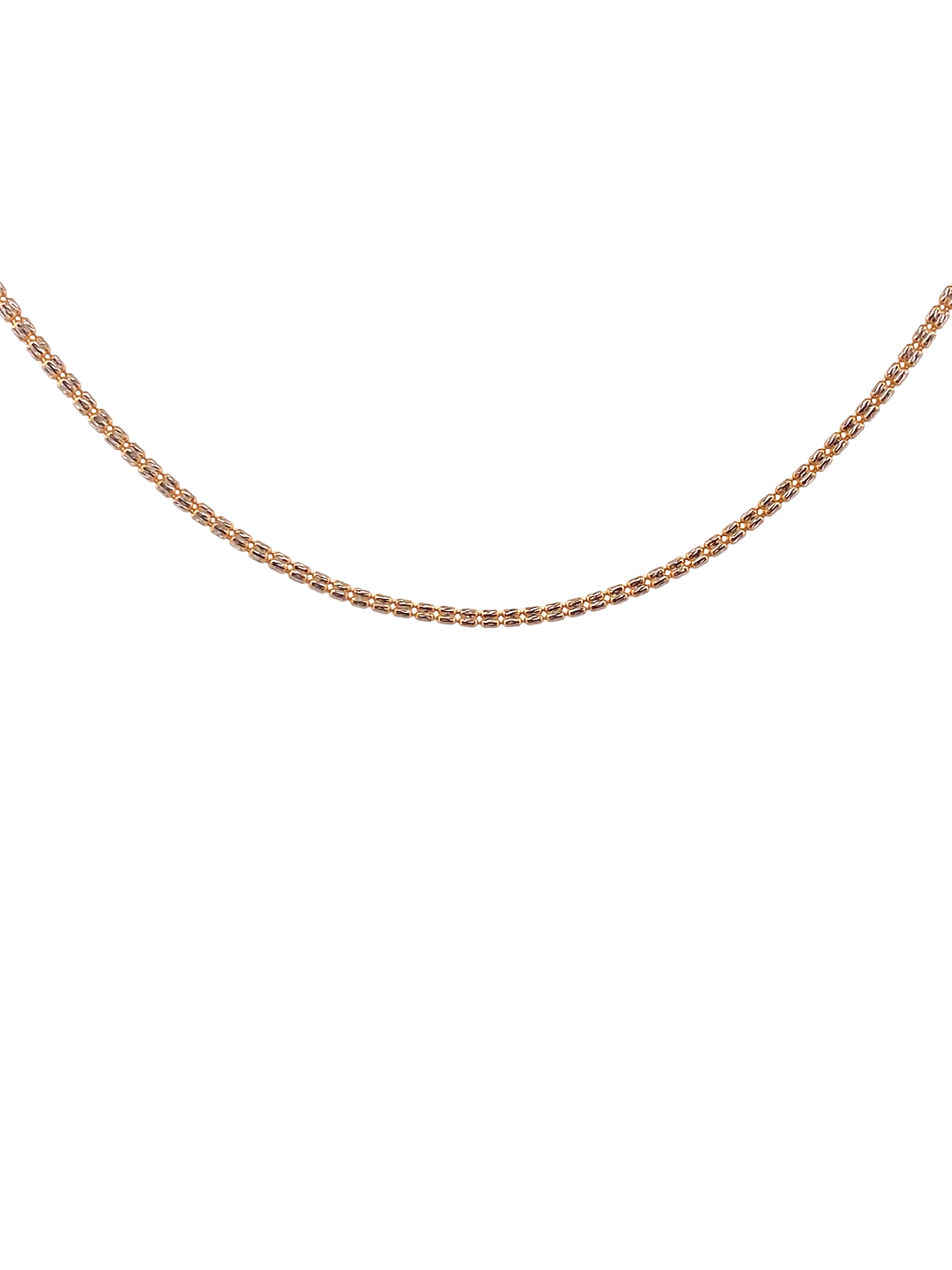 22K Gold Two-tone Designer Chain