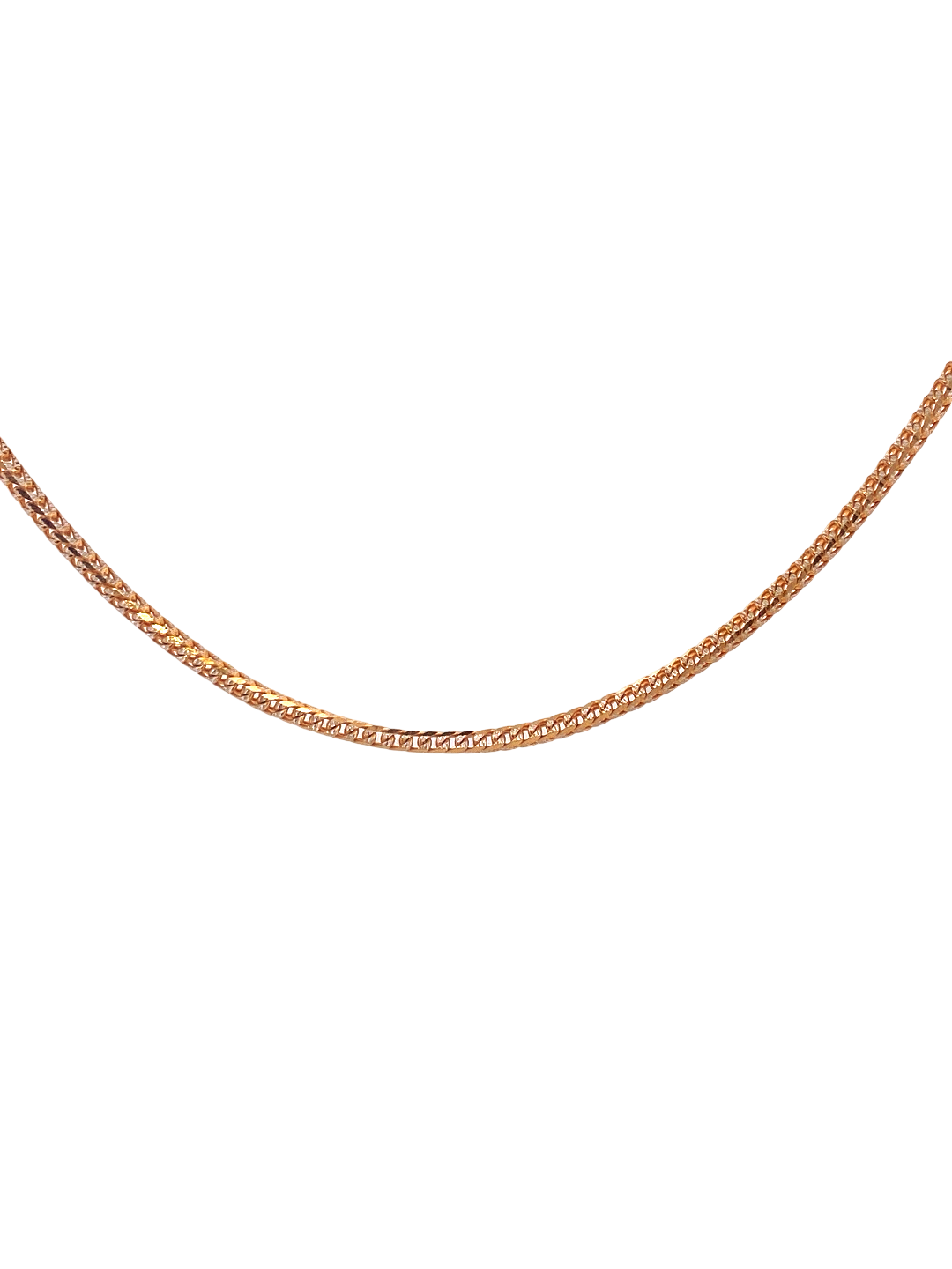 22K Gold Two-tone Designer Franco Chain