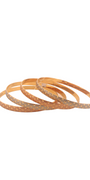 22K Gold Two-tone Designer 4 Pieces Set Of Ladies Bangles