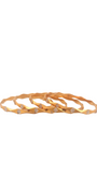 22K Gold Two-tone Designer 4 Pieces Set Of Ladies Bangles