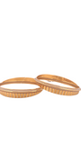 22K Gold Two-tone Designer 2 Pieces Set Of Ladies Bangles