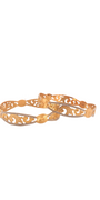 22K Gold Two-tone Designer 2 Pieces Set Of Ladies Bangles