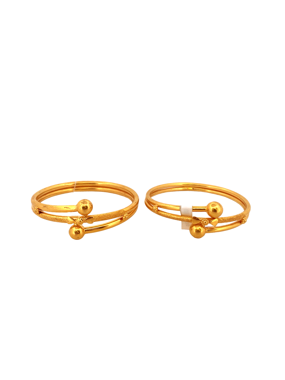22K Gold Designer 2 Pieces Set Of Ladies Bangles