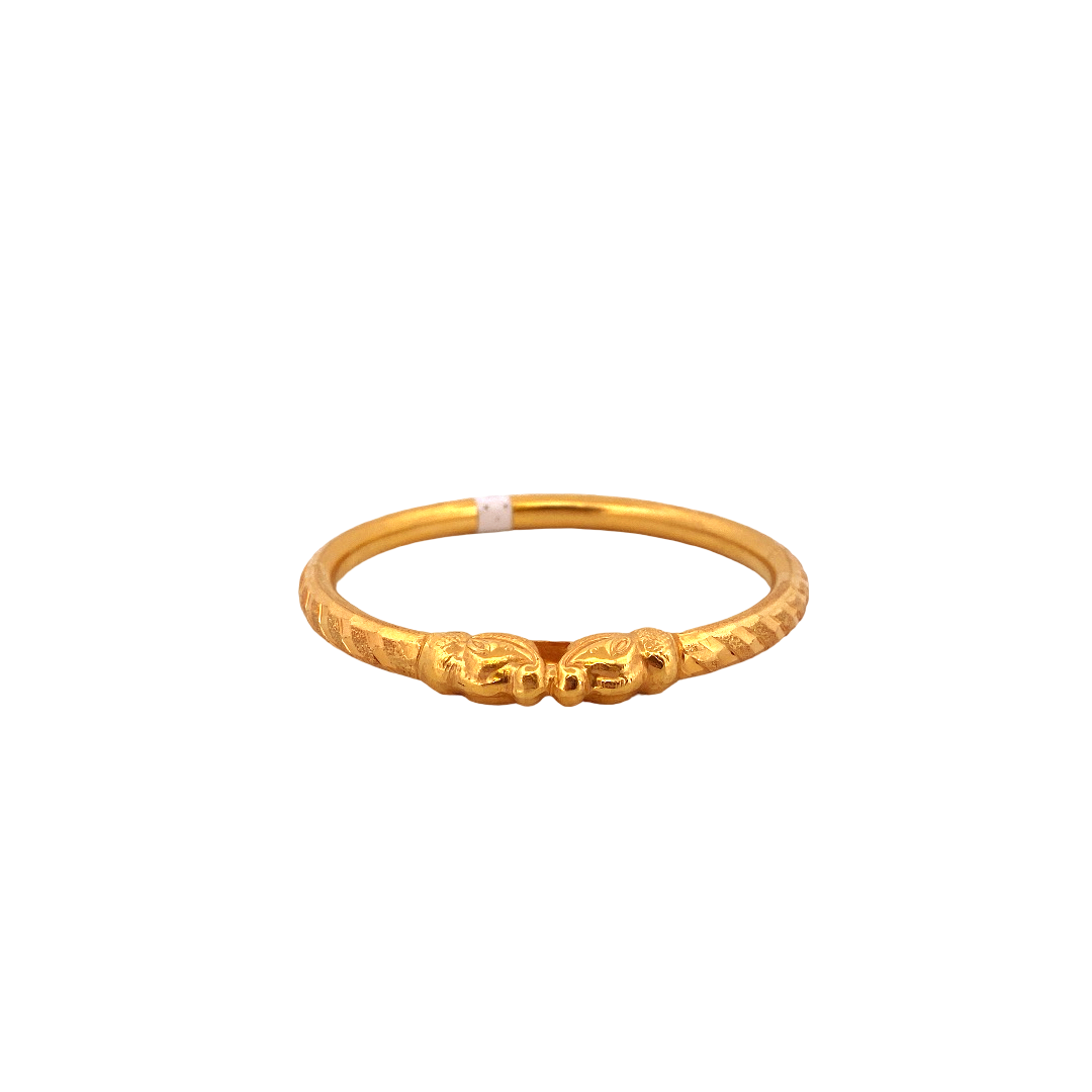 22K Gold Designer Ladies Single Bangle