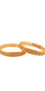 22K Gold CZ Designer 2 Pieces Set Of Ladies Bangles