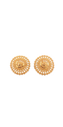 22K Gold Designer Ladies Stud Earrings