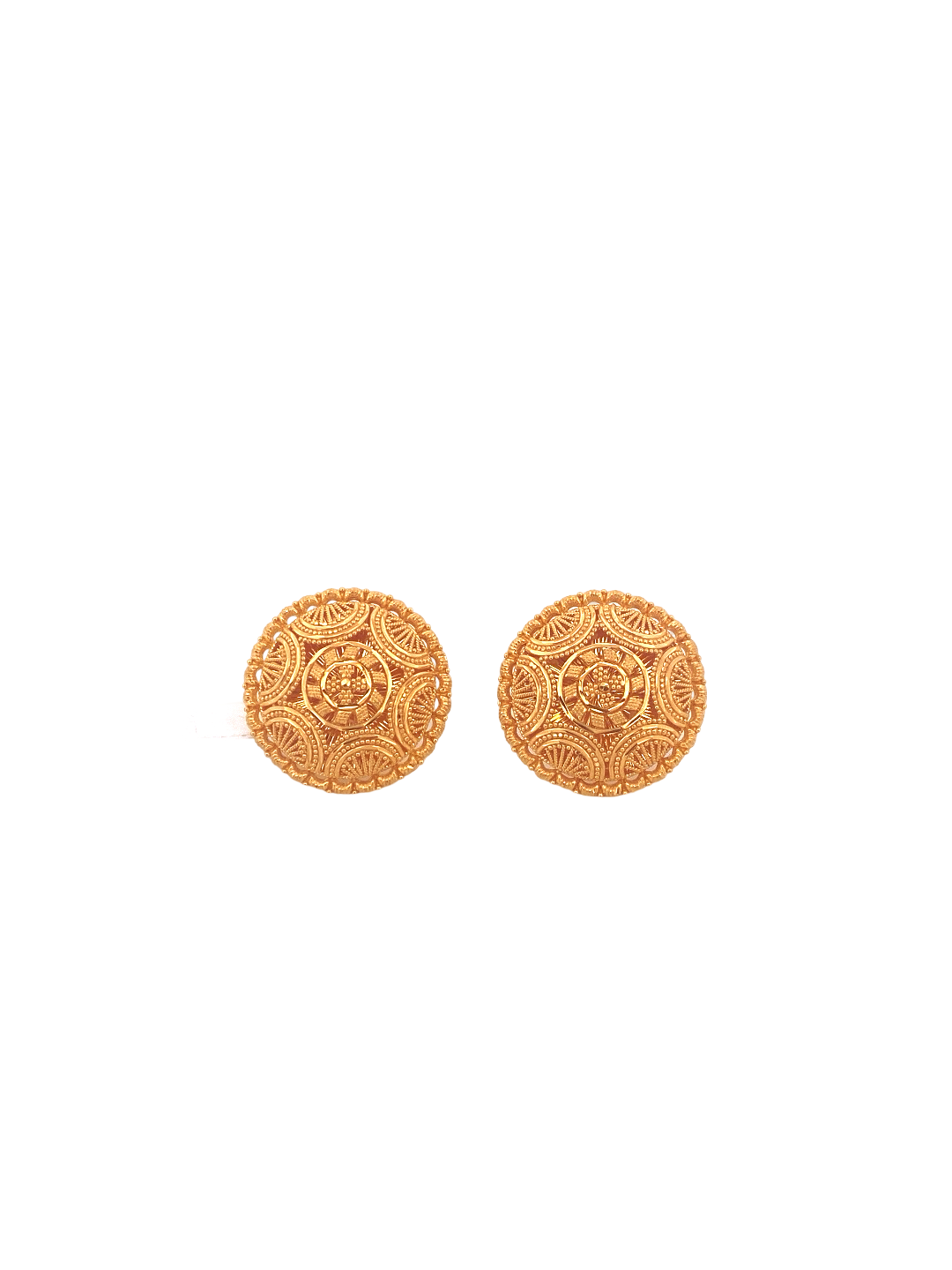 22K Gold Designer Ladies Stud Earrings