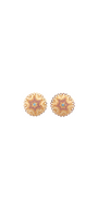22K Gold Meena Designer Ladies Stud Earrings