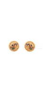 22K Gold Designer Ladies Stud Earrings
