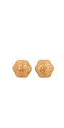 22K Gold Designer Ladies Stud Earrings