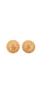 22K Gold Designer Ladies Stud Earrings