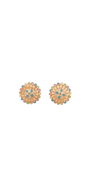 22K Gold Meena Designer Ladies Stud Earrings