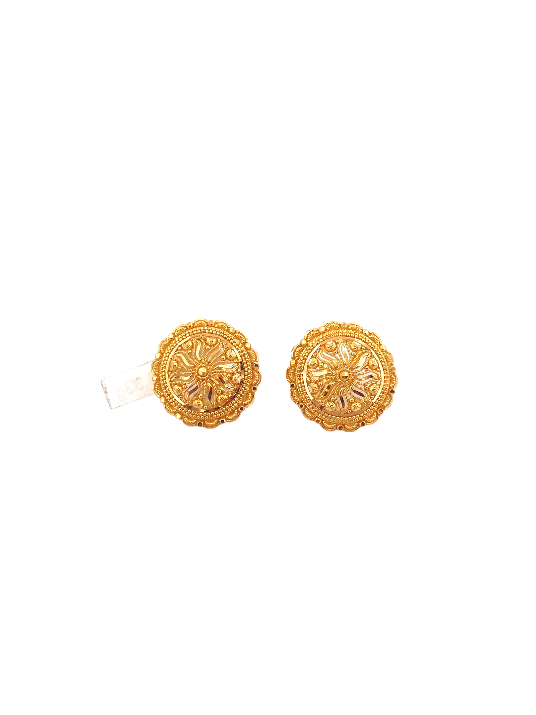 22K Gold Designer Ladies Stud Earrings