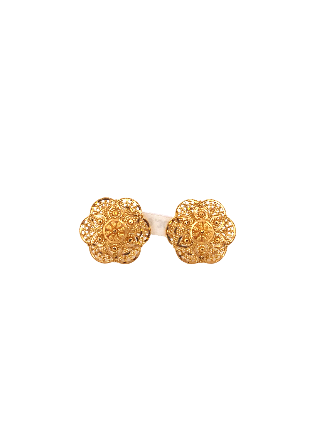 22K Gold Designer Ladies Stud Earrings