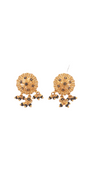 22K Gold Designer Ladies Stud Earrings