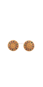 22K Gold Meena Designer Ladies Stud Earrings