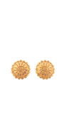 22K Gold Designer Ladies Stud Earrings
